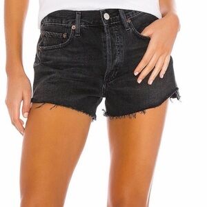 Agolde Parker Black Denim Shorts 27